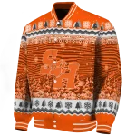 sam houston bearkats snowy pines orange varsity jacket best selling