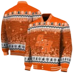 sam houston bearkats snowy pines orange varsity jacket best selling