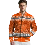 sam houston bearkats snowy pines orange varsity jacket best selling