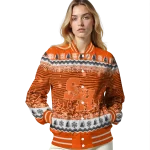 sam houston bearkats snowy pines orange varsity jacket best selling