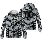 san antonio spurs dynamic heat wave silver windbreaker jacket best selling