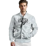 san antonio spurs dynamic rings silver varsity jacket best selling