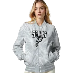 san antonio spurs dynamic rings silver varsity jacket best selling