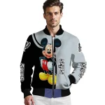 san antonio spurs mickey mouse silver bomber jacket best selling
