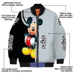san antonio spurs mickey mouse silver bomber jacket best selling