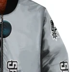 san antonio spurs mickey mouse silver bomber jacket best selling