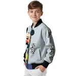 san antonio spurs mickey mouse silver bomber jacket best selling