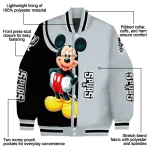 san antonio spurs mickey mouse silver varsity jacket best selling