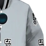 san antonio spurs mickey mouse silver varsity jacket best selling