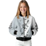 san antonio spurs ripped bolt silver white bomber jacket best selling