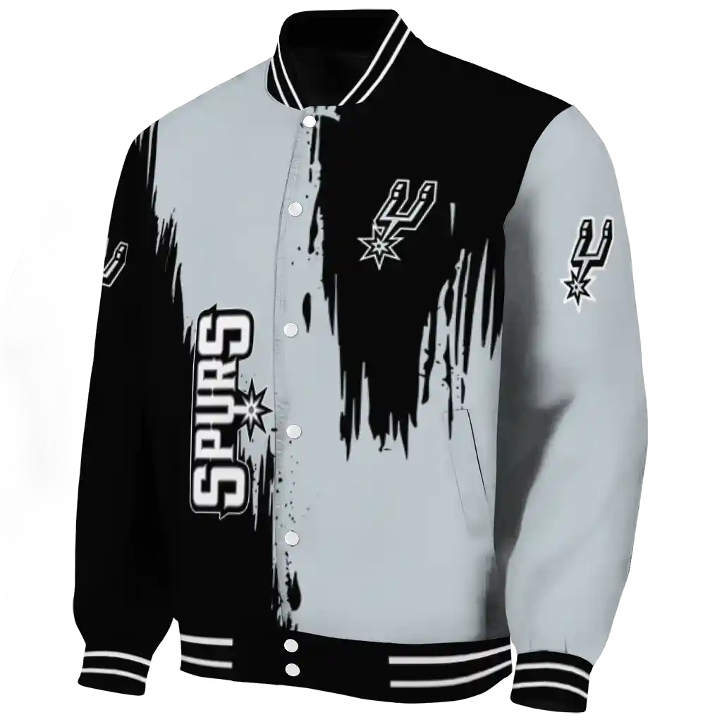 san antonio spurs urban mark silver varsity jacket best selling san antonio spurs urban mark silver varsity jacket best selling