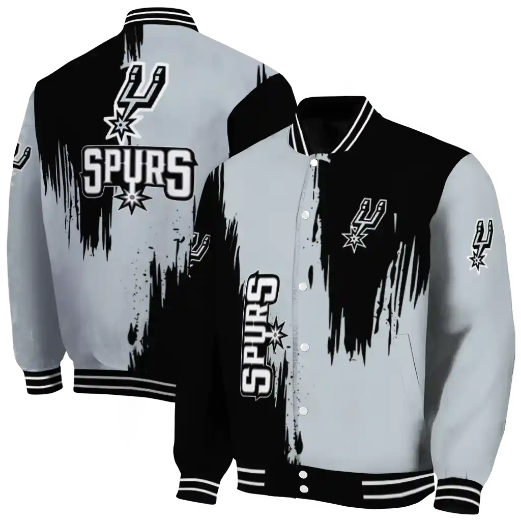 san antonio spurs urban mark silver varsity jacket fashion forward san antonio spurs urban mark silver varsity jacket fashion forward