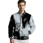 san antonio spurs urban mark silver varsity jacket best selling