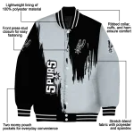 san antonio spurs urban mark silver varsity jacket best selling