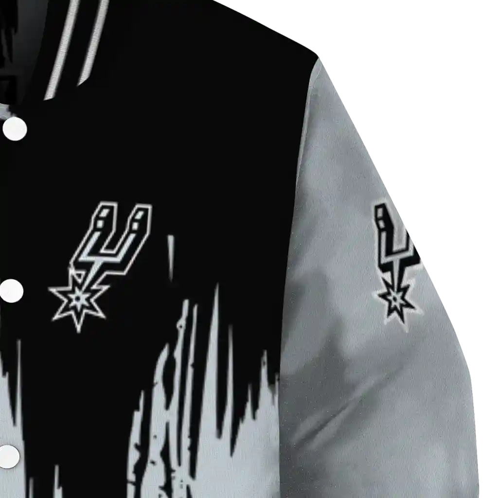 san antonio spurs urban mark silver varsity jacket premium grade san antonio spurs urban mark silver varsity jacket premium grade