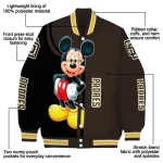 san diego padres mickey mouse brown varsity jacket best selling