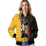 san diego padres minnie mouse brown bomber jacket best selling
