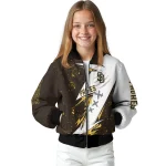 san diego padres ripped bolt brown white bomber jacket best selling