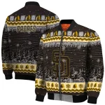 san diego padres snowy pines brown bomber jacket best selling