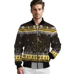 san diego padres snowy pines brown bomber jacket best selling