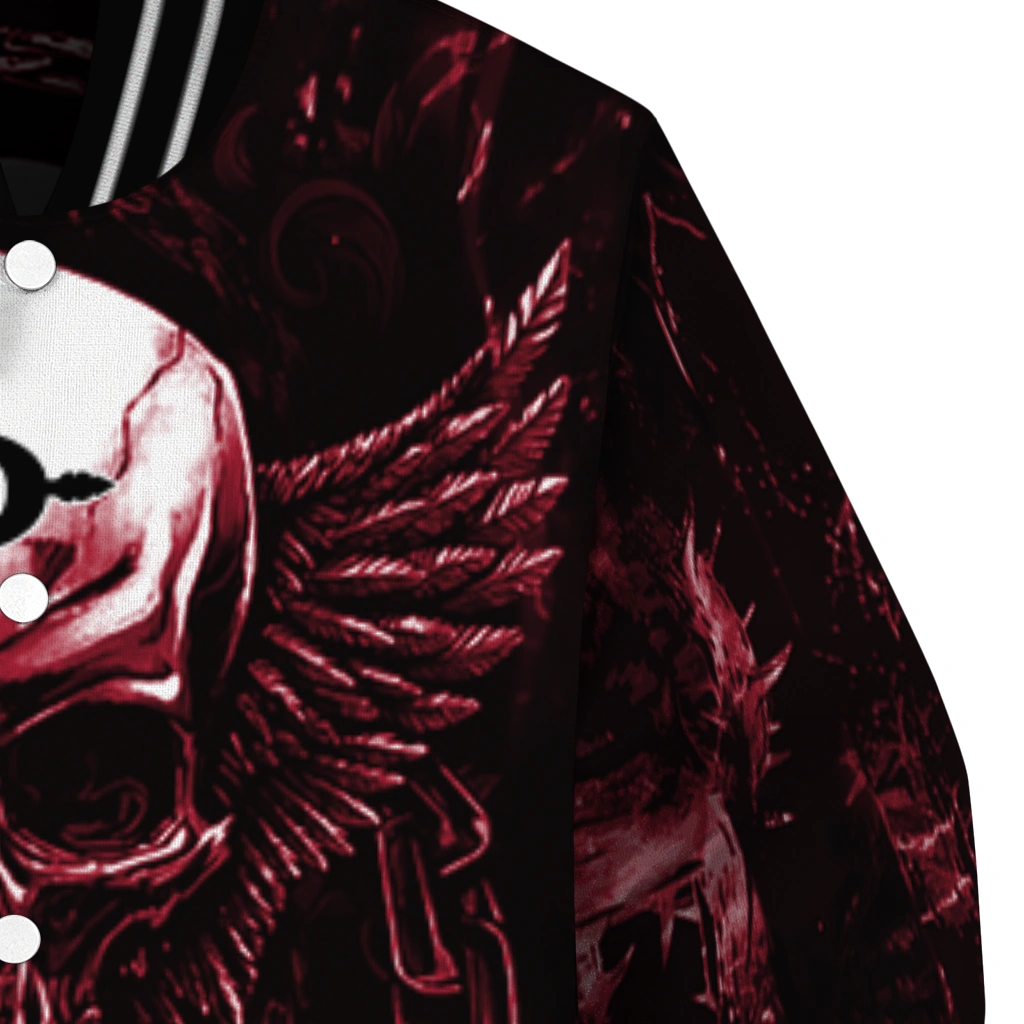 san diego state aztecs skull bite red black varsity jacket premium grade san diego state aztecs skull bite red black varsity jacket premium grade