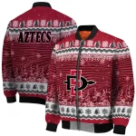 san diego state aztecs snowy pines red bomber jacket best selling