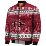 san diego state aztecs snowy pines red bomber jacket best selling