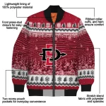 san diego state aztecs snowy pines red bomber jacket best selling