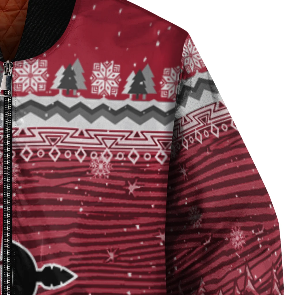 san diego state aztecs snowy pines red bomber jacket premium grade san diego state aztecs snowy pines red bomber jacket premium grade