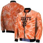 san francisco giants dynamic rings orange bomber jacket best selling