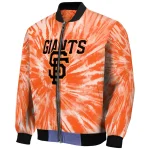 san francisco giants dynamic rings orange bomber jacket best selling