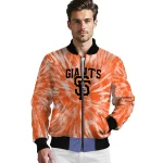 san francisco giants dynamic rings orange bomber jacket best selling