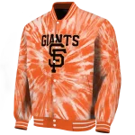 san francisco giants dynamic rings orange varsity jacket best selling