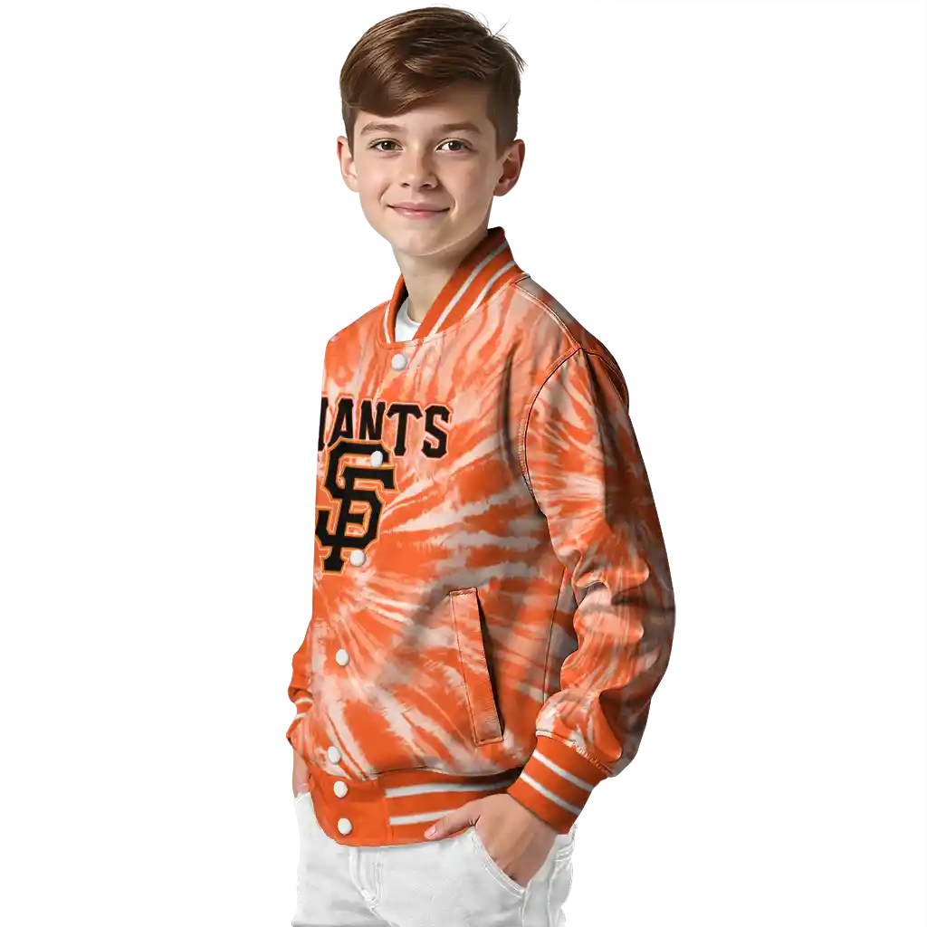 san francisco giants dynamic rings orange varsity jacket trendy san francisco giants dynamic rings orange varsity jacket trendy