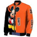 san francisco giants mickey mouse orange bomber jacket best selling