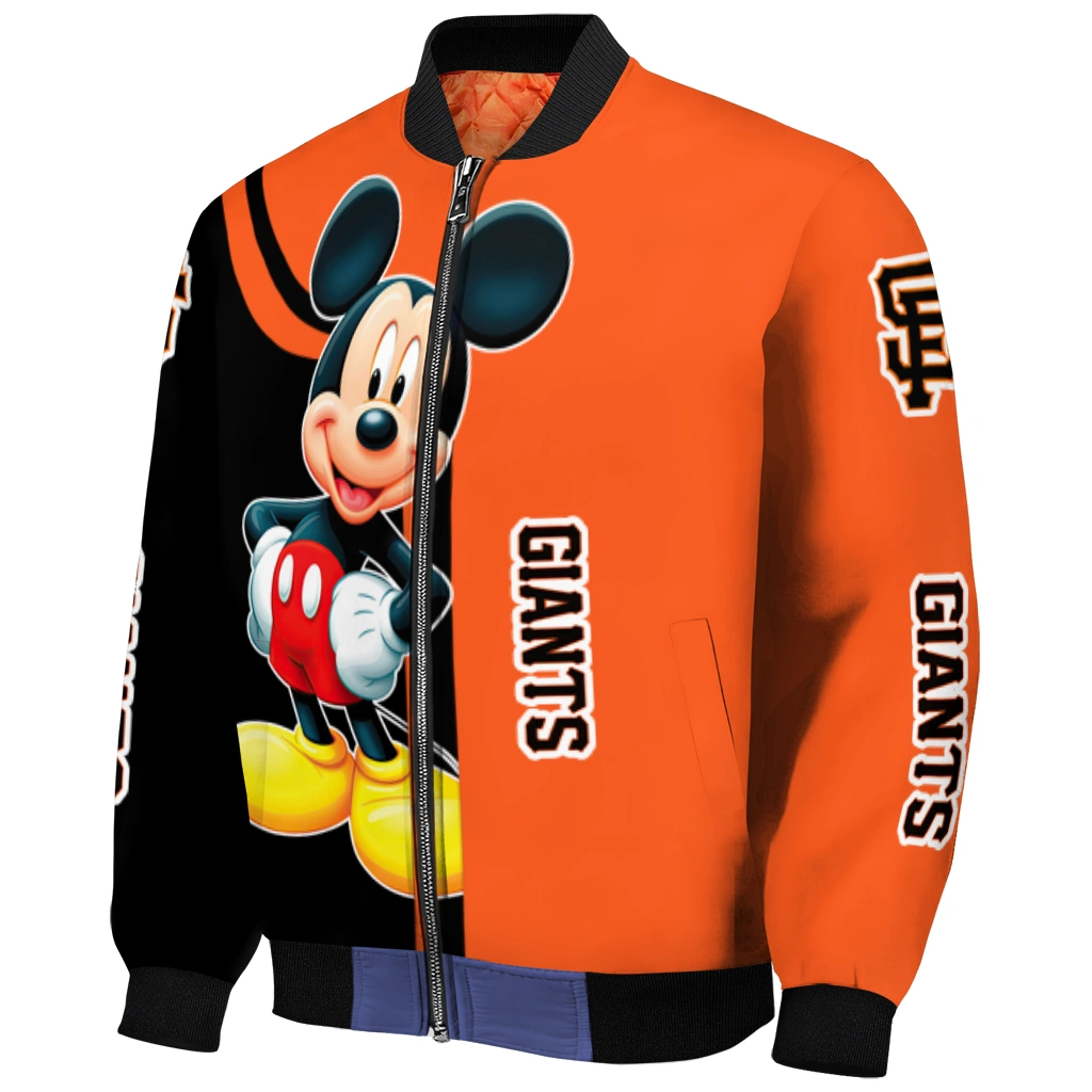 san francisco giants mickey mouse orange bomber jacket fashion forward san francisco giants mickey mouse orange bomber jacket fashion forward