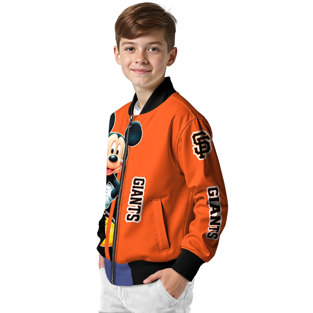 san francisco giants mickey mouse orange bomber jacket trendy san francisco giants mickey mouse orange bomber jacket trendy