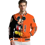 san francisco giants mickey mouse orange varsity jacket best selling