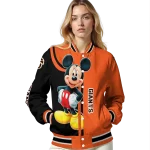san francisco giants mickey mouse orange varsity jacket best selling