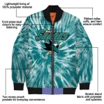 san jose sharks dynamic rings teal bomber jacket best selling