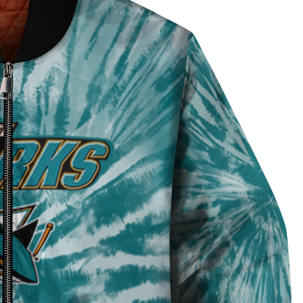 san jose sharks dynamic rings teal bomber jacket premium grade san jose sharks dynamic rings teal bomber jacket premium grade