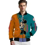 san jose sharks minnie mouse teal bomber jacket best selling