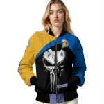 san jose state spartans edgy mask blue black bomber jacket best selling