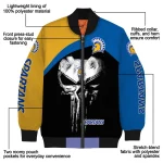 san jose state spartans edgy mask blue black bomber jacket best selling