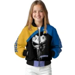 san jose state spartans edgy mask blue black bomber jacket best selling