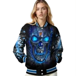 san jose state spartans inferno skull blue black varsity jacket best selling
