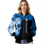 san jose state spartans intricate skull blue black bomber jacket best selling