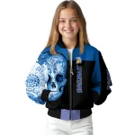 san jose state spartans intricate skull blue black bomber jacket best selling