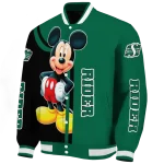 saskatchewan roughriders mickey mouse green varsity jacket best selling