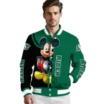 saskatchewan roughriders mickey mouse green varsity jacket best selling